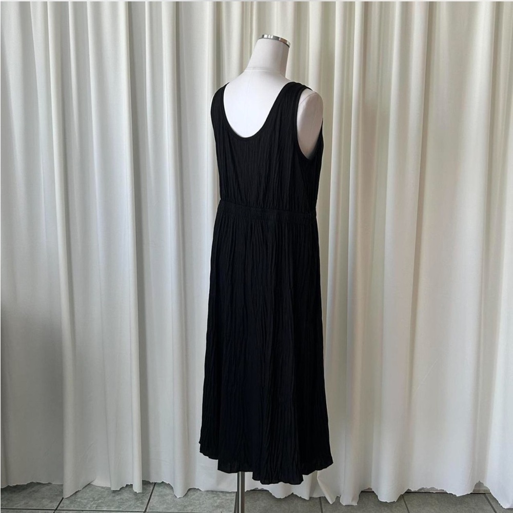 Vince Black Pleated Scoop Neck Tank Dress size Large. - Picture 4 of 8